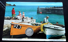 Cornwall. The Jetty. Lamorna Cove. Penzance   John Hinde. E. Ludwig Postcard 