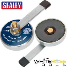 Sealey Magnetic Ground Clamp Welding Earthing Earth Block 85mm Base 250A
