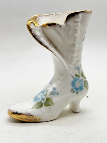 Vintage bone china boot shoe - bone,