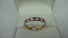 18ct Yellow & White Gold Ruby