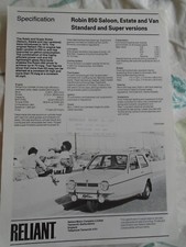 Reliant Robin 850 Saloon