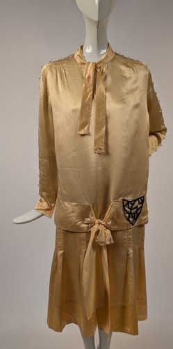Flapper 1920 yellow silk - yellow,