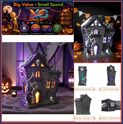 Halloween village haunted - halloween,
