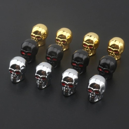 Skull tyre valve caps car - tyre, bike