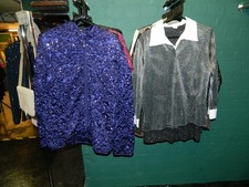 40x Wholesale Job Lot 80s 90s Y2K Glitter Sequin Lurex Tops vintage retro  VGC