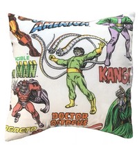 Dr Doctor Octopus Marvel Filled Cushion Vintage Fabric 