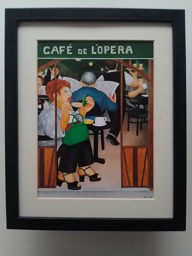 Beryl cook print cafe de - cook, 'cafe