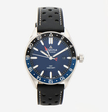 Alpina Black & Silver Tone