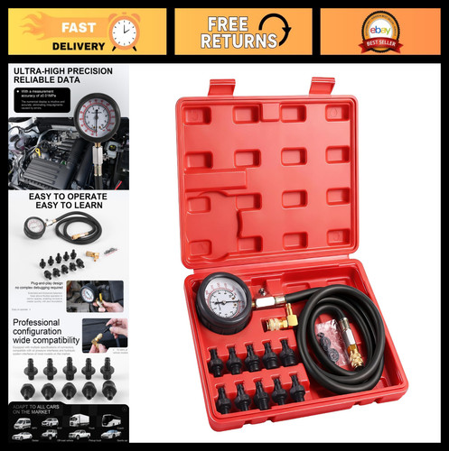 Oil pressure tester kit 140 - tester, 0-140