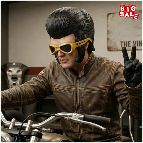 Elvis presley half face - elvis, latex