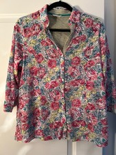 Marks & Spencer Per Una rose print blouse top size 16