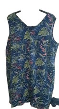 NEXT ladies Blue Leaf Print