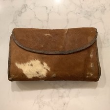 Vintage Animal Hide fish hook Wallet 