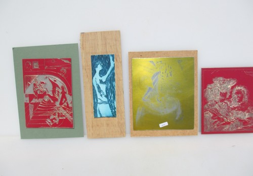 Vintage metal printing - metal, plate