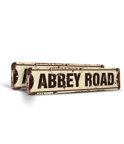 Abbey road vintage style - road,