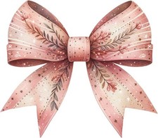 Pink Christmas Coquette Bow