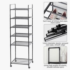 Kitchen Unit with Wheels Plastic Storage
