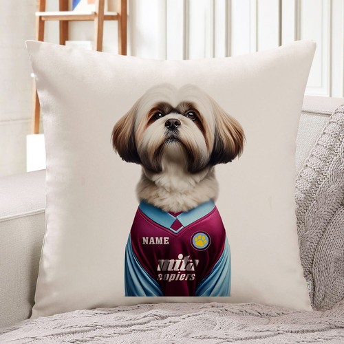 Aston villa lhasa apso cushion - aston,