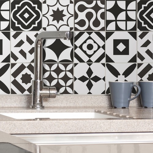 Mosaic tile sticker kitchen - tile,