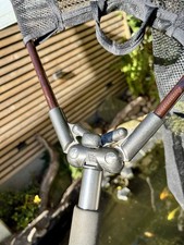 RARE Fox 42” Carp Catfish Landing Net Fishing Spreader Trigger Lock Carbon