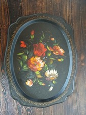 Russian Ussr Vintage  Tea Tray Hand Painted
