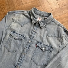 Levi's Denim Shirt Mens Blue