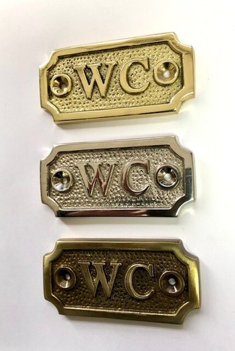 Brass door sign choice 3 - door,