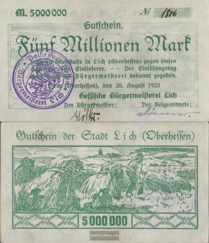 Lich inflationsgeld city - lich,