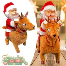 Vintage Musical Rock Santa