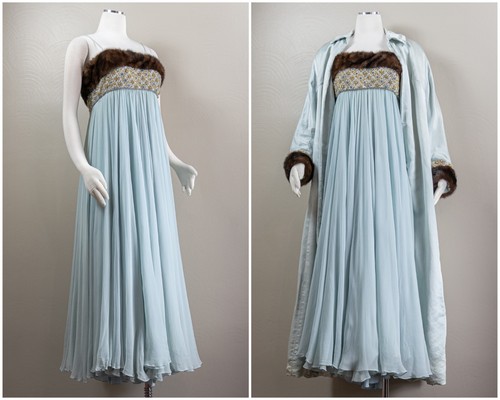 1960s silk satin gown - silk, coat
