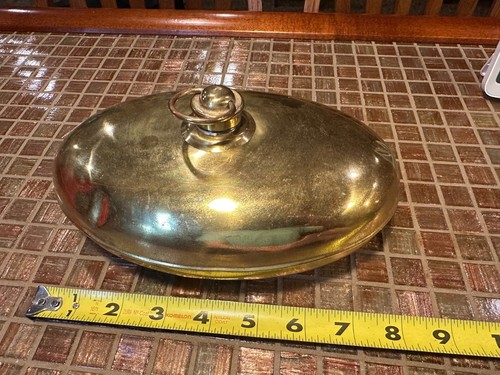 Antique brass hot water - water, bottle