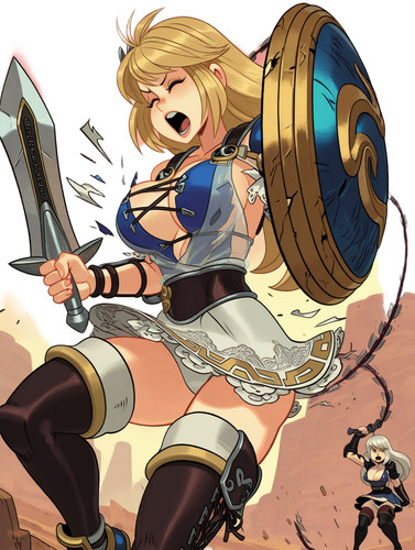 Sophitia battle damaged vinyl - damaged,