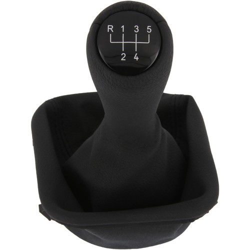 Gear knob gaiter with - knob, +