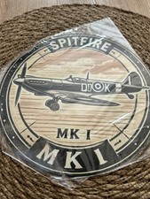 RAF Spitfire Wall Plaque 8inch