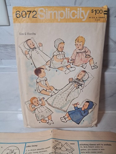Simplicity 6072 baby - simplicity,