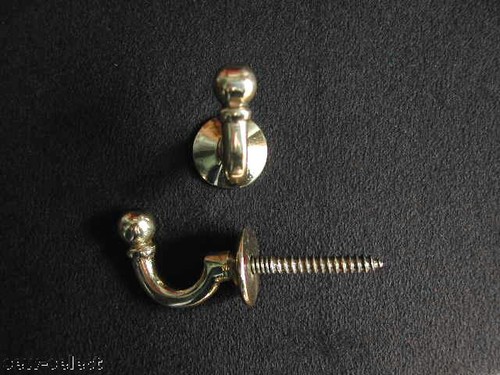 Curtain tie back tassel hooks - back,