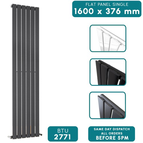 Designer flat panel radiator - flat,