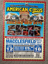 Uncle Sam’s American Circus poster - Macclesfield, Cheshire