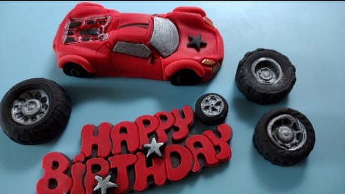 Edible sports racing car - edible, cake