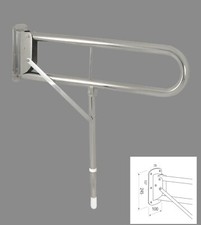 Bathex Stainless Steel Drop Down Rail 760mm (pair) Disability Aid x 2