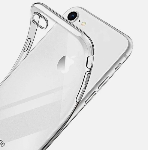 Clear soft silicone phone - clear, case