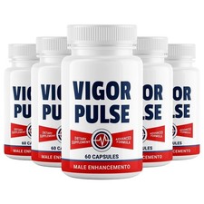 (5 Pack) Vigor Pulse Male Health Supplement to Boost Stamina & Libido Naturally