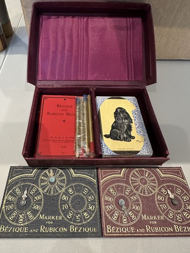 Vintage bezique game - bezique, with