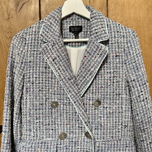 Topshop tweed boucle blazer - topshop,