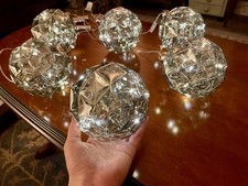 Light Up Smoked Glass Large Christmas Baubles by Laura Ashley (pack of 6)
