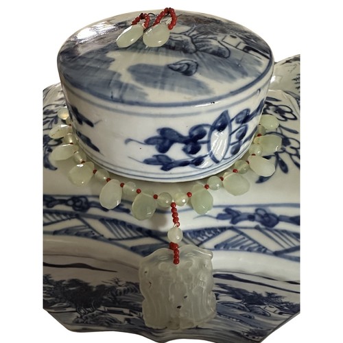 Carved asian translucent jade - carved,