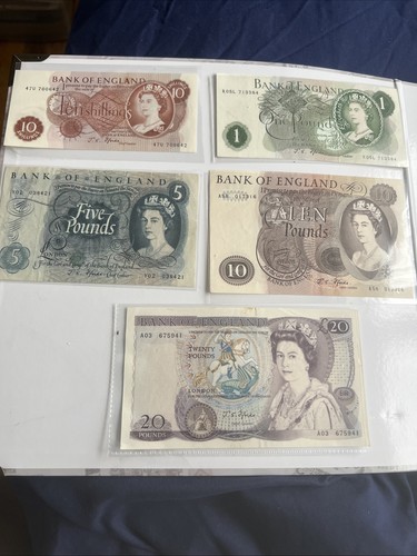 Full set fforde - fforde, banknotes
