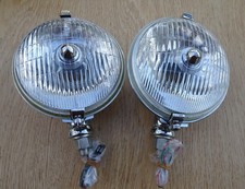 Pair of Lucas type SFT576 chrome fog lamps