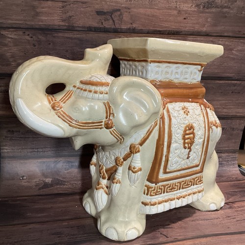 Vintage ceramic elephant - vintage,