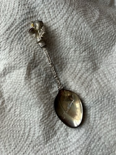 Vintage scottish thistle spoon - vintage,